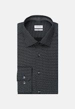 Slim Business Hemd Druck in Schwarz |  Seidensticker Onlineshop