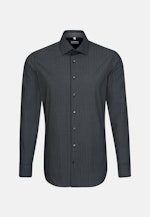 Slim Business Hemd Druck in Schwarz |  Seidensticker Onlineshop