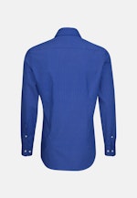 Slim Business Hemd Druck in Mittelblau |  Seidensticker Onlineshop