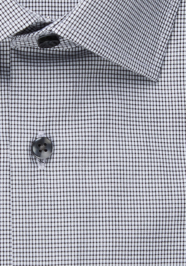 Non-iron Poplin Business Shirt in Shaped with Kent-Collar in Black |  Seidensticker Onlineshop