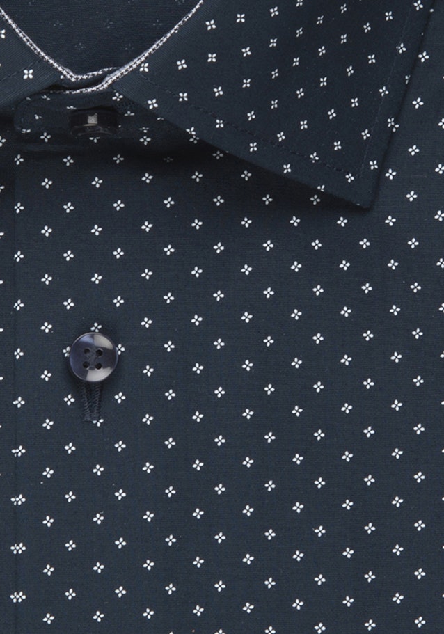 Poplin Business Shirt in Regular with Kent-Collar and extra long sleeve in Dark Blue |  Seidensticker Onlineshop