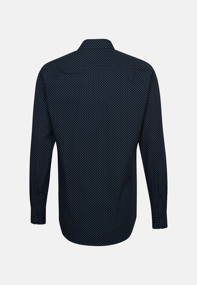 Regular Business Shirt Print in Dark Blue |  Seidensticker Onlineshop