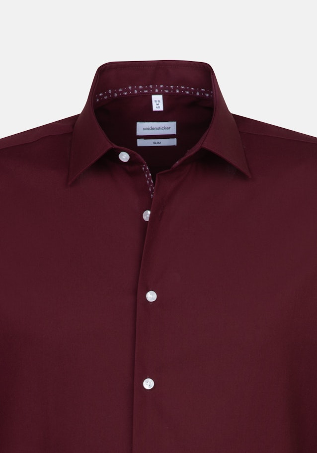 Chemise Business Slim Col Kent  manches extra-longues in Rouge |  Seidensticker Onlineshop