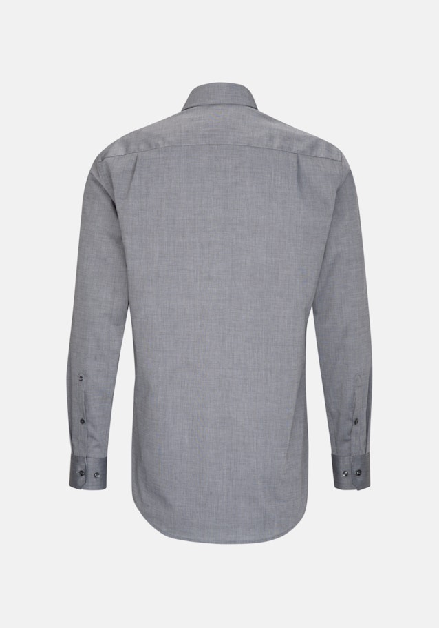 Fil a fil Business Shirt in Regular with Kent-Collar and extra long sleeve in Grey |  Seidensticker Onlineshop