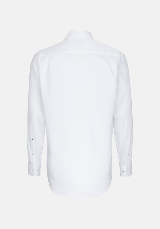 Bügelfreies Twill Business Hemd in Comfort mit Kentkragen und extra langem Arm in Weiß |  Seidensticker Onlineshop