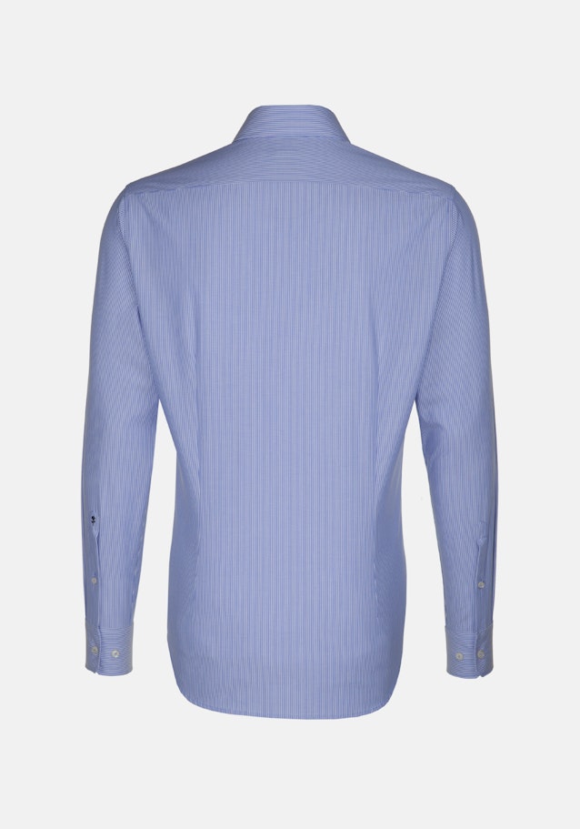 Easy-iron Popeline Business overhemd in Shaped with Kentkraag in Middelmatig Blauw |  Seidensticker Onlineshop