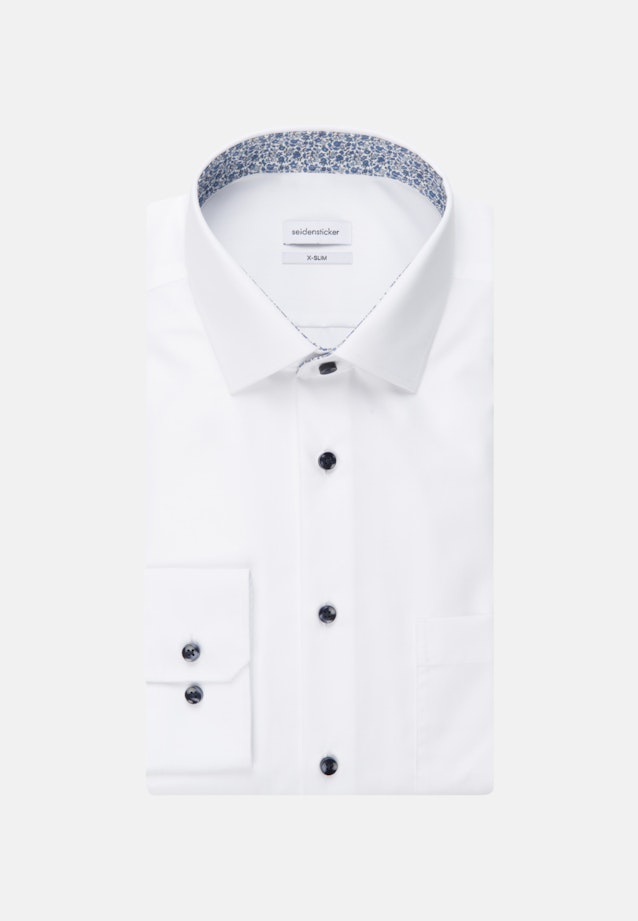 X-Slim Business Hemd Uni in Weiß |  Seidensticker Onlineshop