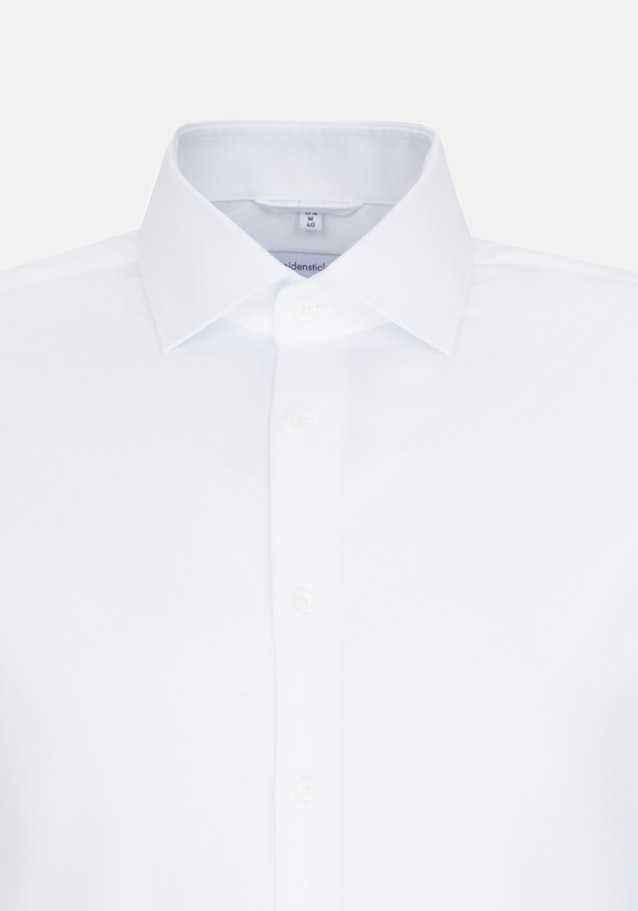 Bügelleichtes Twill Business Hemd in X-Slim mit Kentkragen in Weiß |  Seidensticker Onlineshop