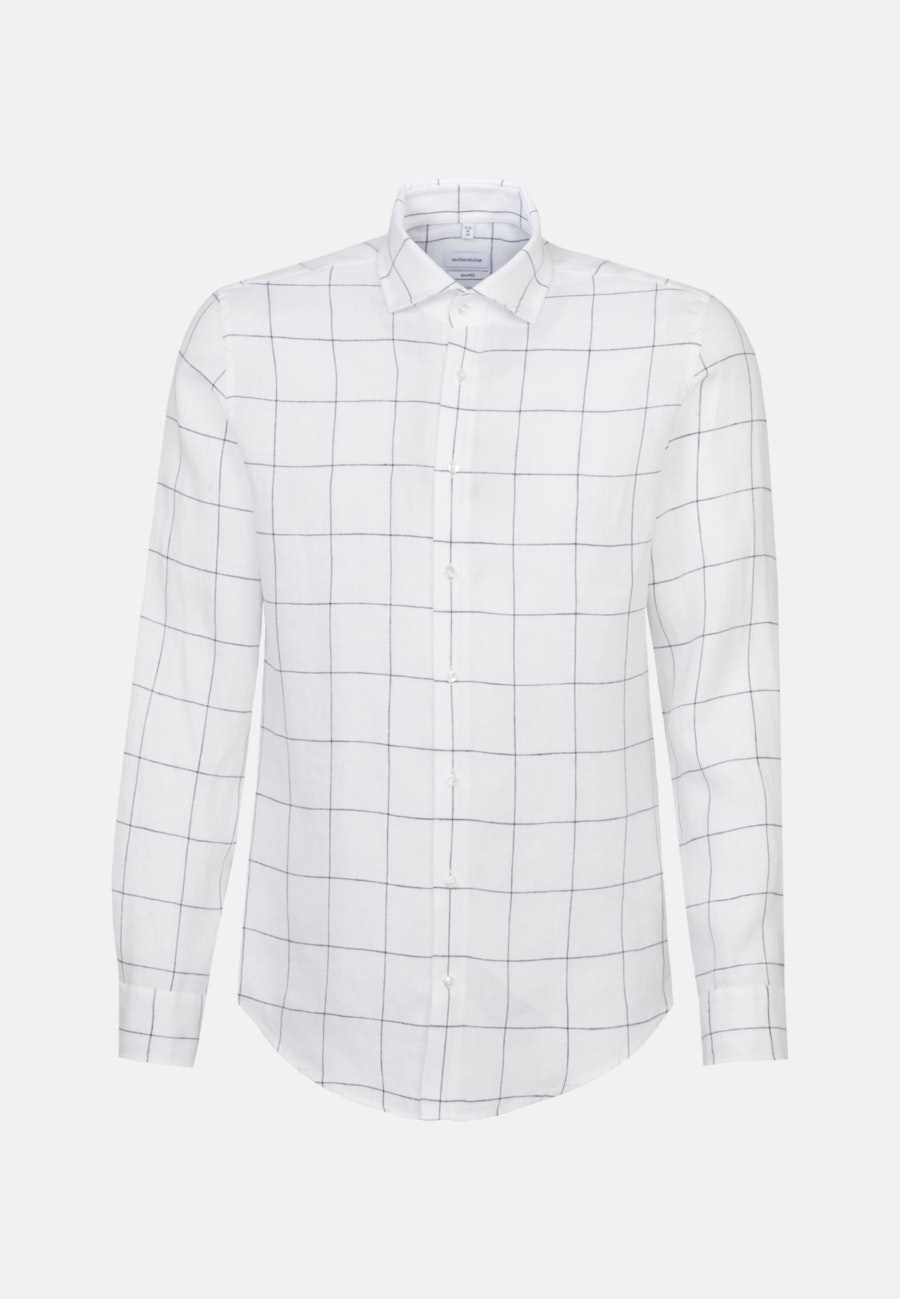 Business Hemd in Shaped mit Kentkragen in Weiß |  Seidensticker Onlineshop