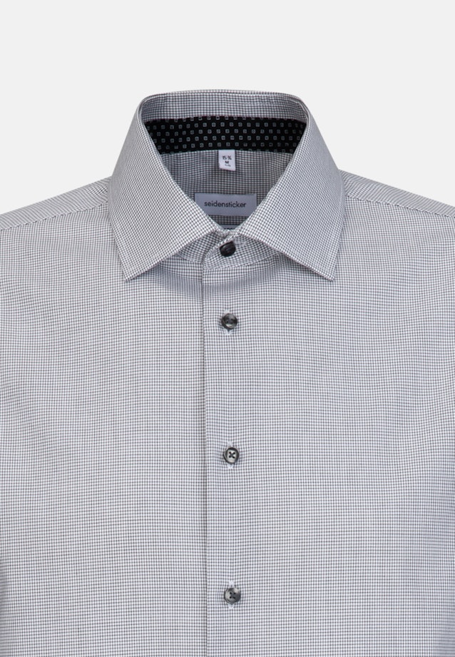 Slim Business Hemd Karo in Schwarz |  Seidensticker Onlineshop