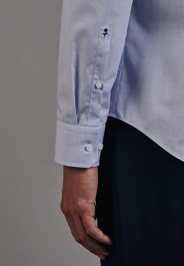Slim Business Hemd Karo in Hellblau |  Seidensticker Onlineshop