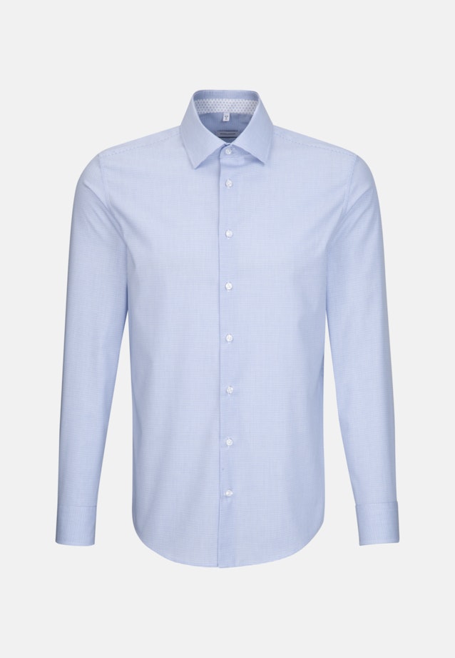 Slim Business Hemd Karo in Hellblau |  Seidensticker Onlineshop