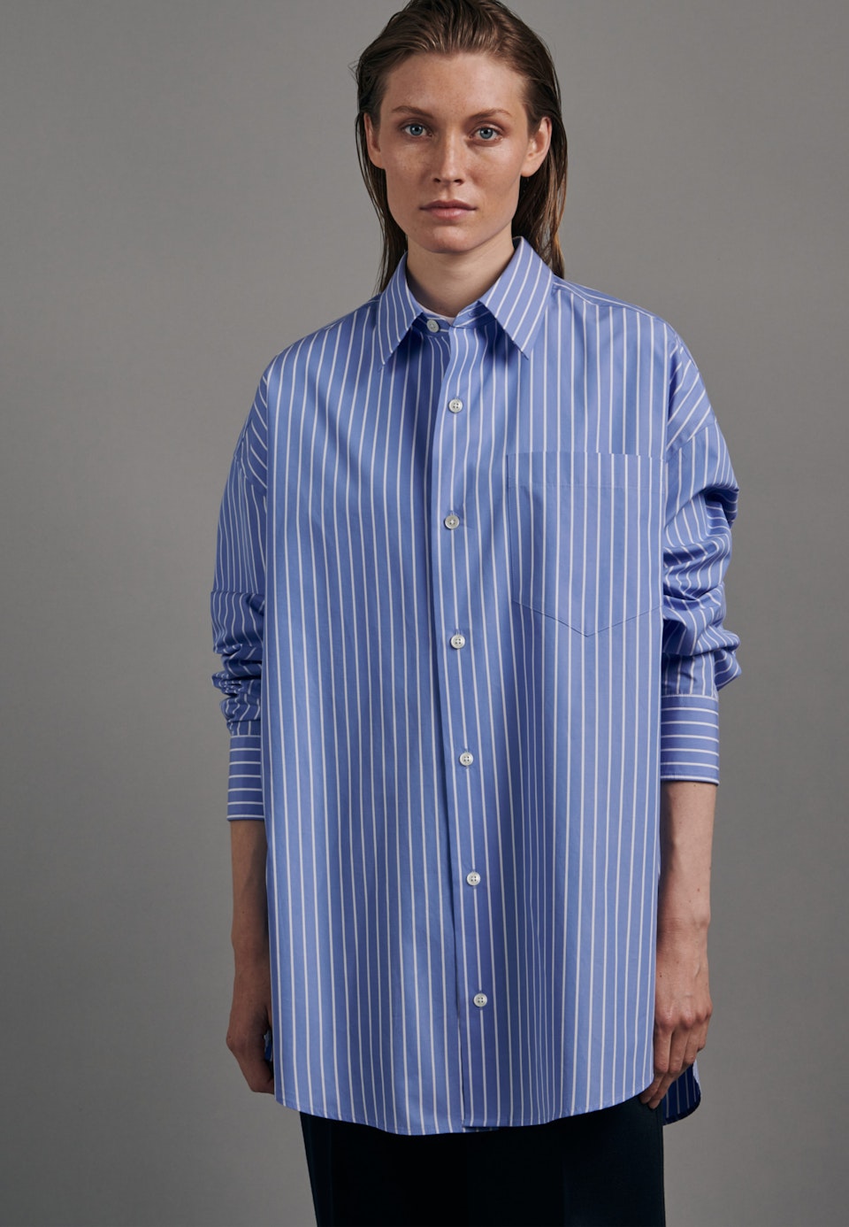 Business Hemd in Oversized fit mit Kentkragen in Hellblau | Seidensticker Onlineshop