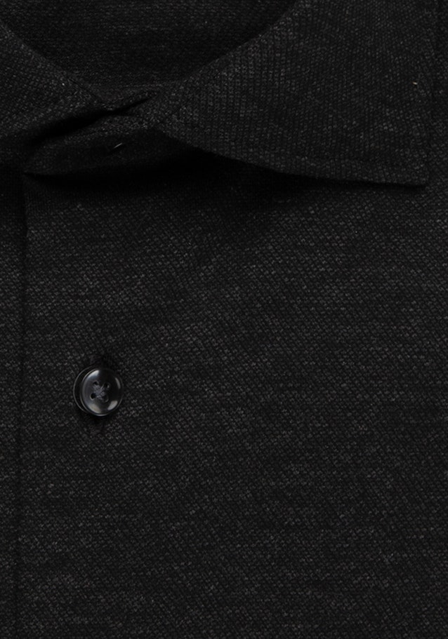 Business Shirt in Slim with Kent-Collar in Black |  Seidensticker Onlineshop