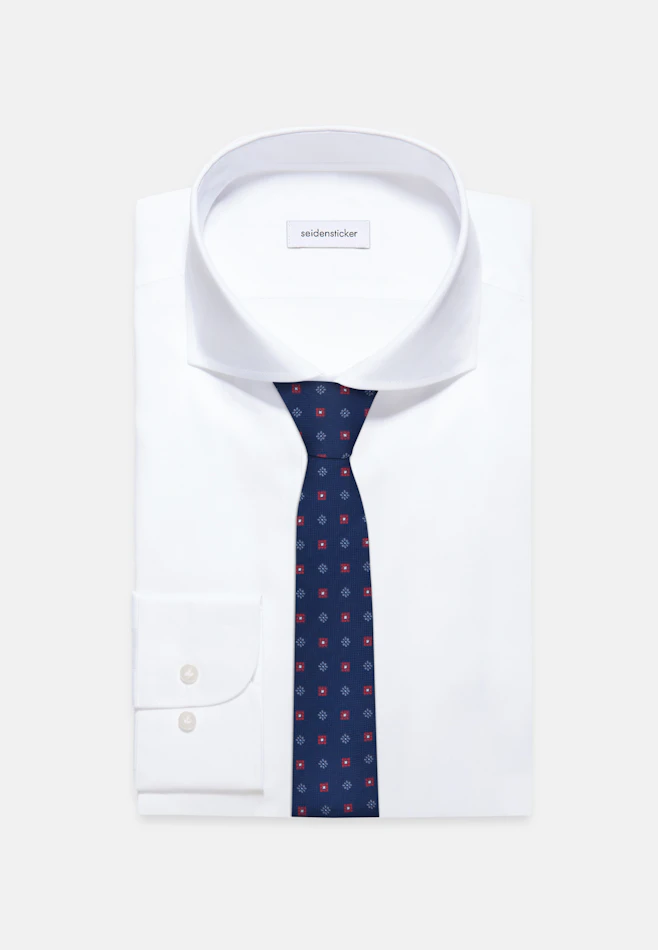Large (7cm) Tie Small pattern in Red | Seidensticker online shop