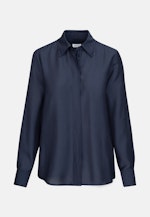 Regular fit Hemdbluse Uni in Dunkelblau |  Seidensticker Onlineshop