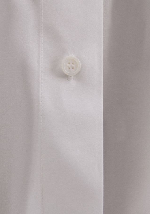 7/8-Arm Popeline Hemdbluse in Weiß |  Seidensticker Onlineshop