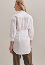 Oversized fit Hemdbluse Uni in Weiß |  Seidensticker Onlineshop