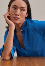 Chemisier Uni in Bleu Moyen |  Seidensticker Onlineshop