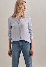 Regular fit Hemdbluse Punkte in Hellblau |  Seidensticker Onlineshop