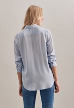 Regular fit Hemdbluse Punkte in Hellblau |  Seidensticker Onlineshop