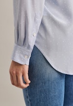 Regular fit Hemdbluse Punkte in Hellblau |  Seidensticker Onlineshop