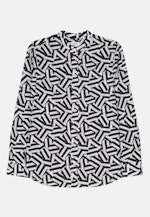 Blouse à col montant Motifs géométriques in Gris |  Seidensticker Onlineshop