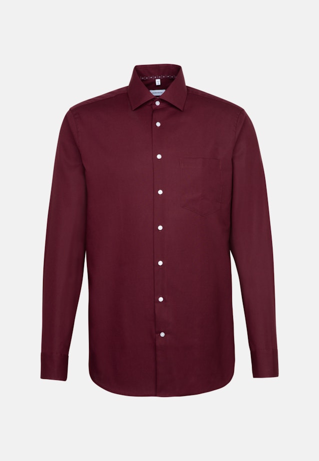 Regular Business Shirt Uni in Red |  Seidensticker Onlineshop