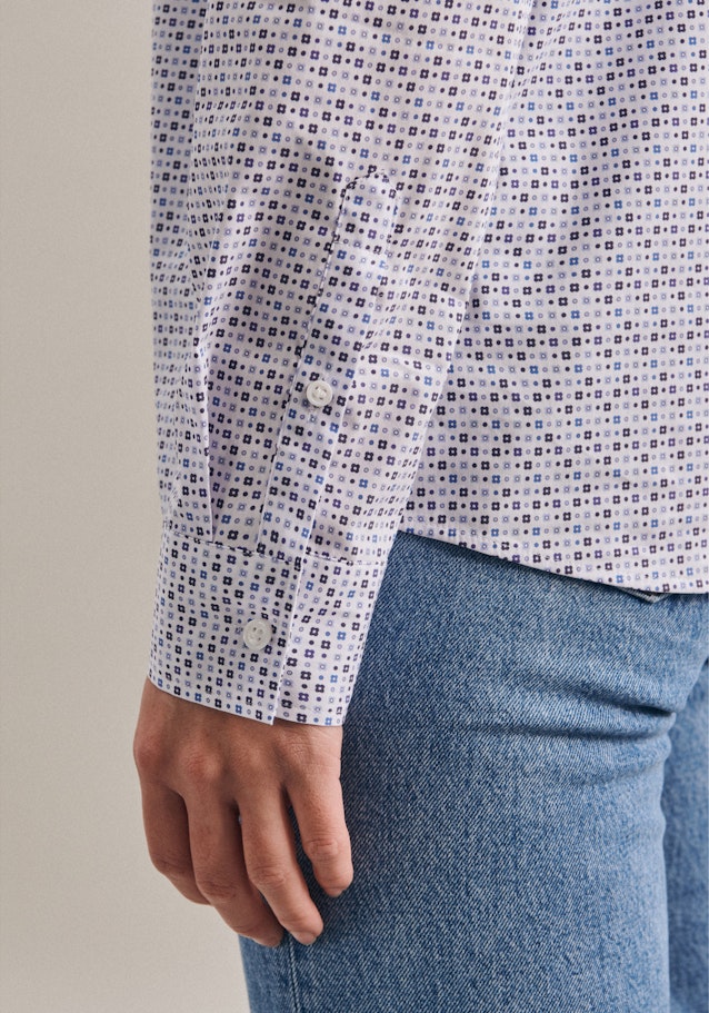 Lange mouwen Popeline Shirtblouse in Ecru |  Seidensticker Onlineshop