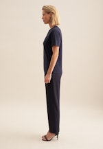 Jersey T- Shirt Crew Neck aus Baumwolle in Schwarz |  Seidensticker Onlineshop