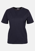 Jersey T- Shirt Crew Neck aus Baumwolle in Schwarz |  Seidensticker Onlineshop