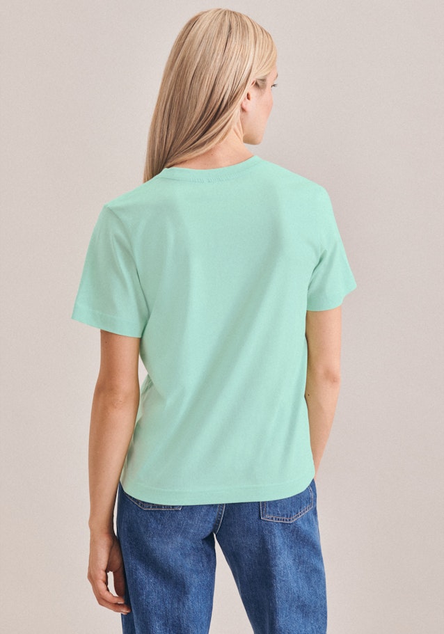 Crew Neck T-Shirt in Turquoise |  Seidensticker Onlineshop