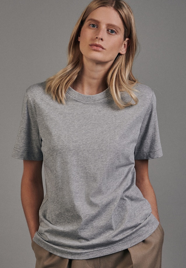 T-Shirt Regular Manche Courte in Gris |  Seidensticker Onlineshop