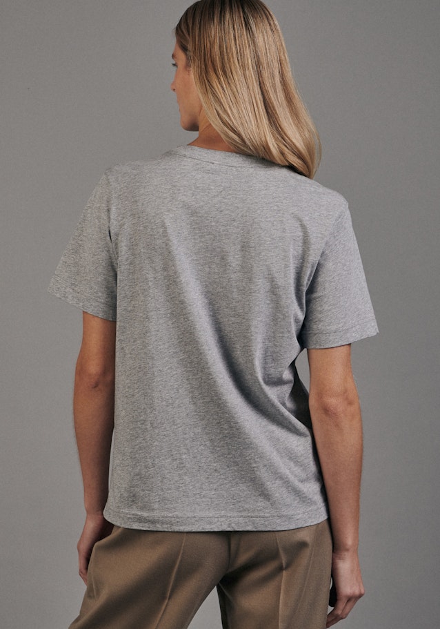 Rundhals T-Shirt Regular in Grau | Seidensticker Onlineshop