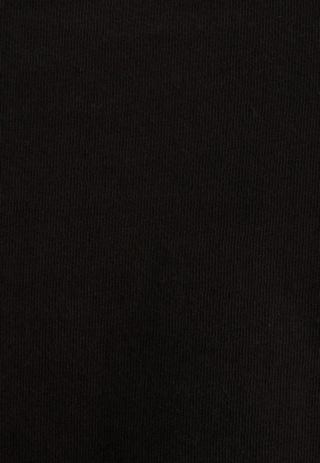 Jersey T- Shirt Crew Neck aus Baumwolle in Schwarz |  Seidensticker Onlineshop