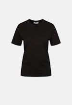 Jersey T- Shirt Crew Neck aus Baumwolle in Schwarz |  Seidensticker Onlineshop