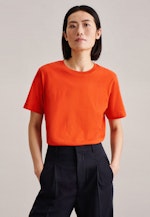 Crew Neck T-Shirt in Orange |  Seidensticker Onlineshop