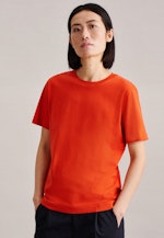 Crew Neck T-Shirt in Orange |  Seidensticker Onlineshop