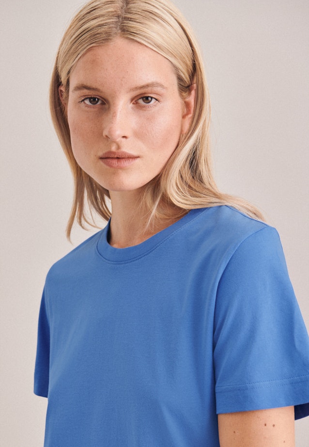 T-Shirt Uni in Bleu Clair |  Seidensticker Onlineshop