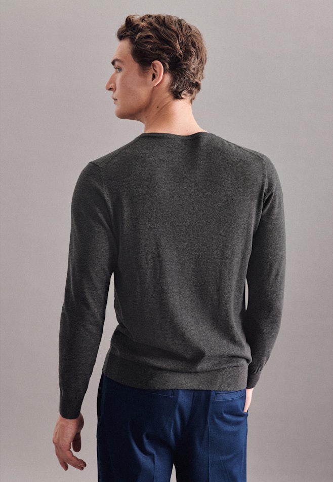 V-Neck Pullover in Grey | Seidensticker online shop