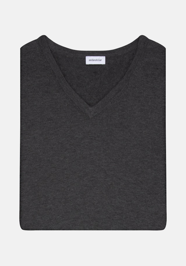 Regular Pullover Uni in Grau | Seidensticker Onlineshop