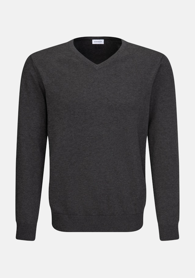 Regular Pullover Uni in Grau | Seidensticker Onlineshop