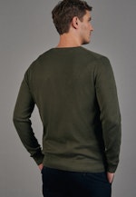 Regular Pullover Uni in Grün |  Seidensticker Onlineshop