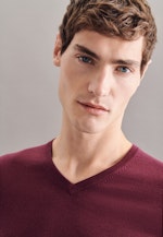 V-Neck Pullover Uni in Red |  Seidensticker Onlineshop