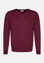 V-Neck Pullover Uni in Red |  Seidensticker Onlineshop