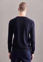 Regular Pullover Uni in Dunkelblau |  Seidensticker Onlineshop