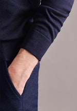 Regular Pullover Uni in Dunkelblau |  Seidensticker Onlineshop