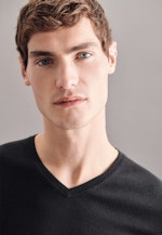 Regular Pullover Uni in Schwarz |  Seidensticker Onlineshop