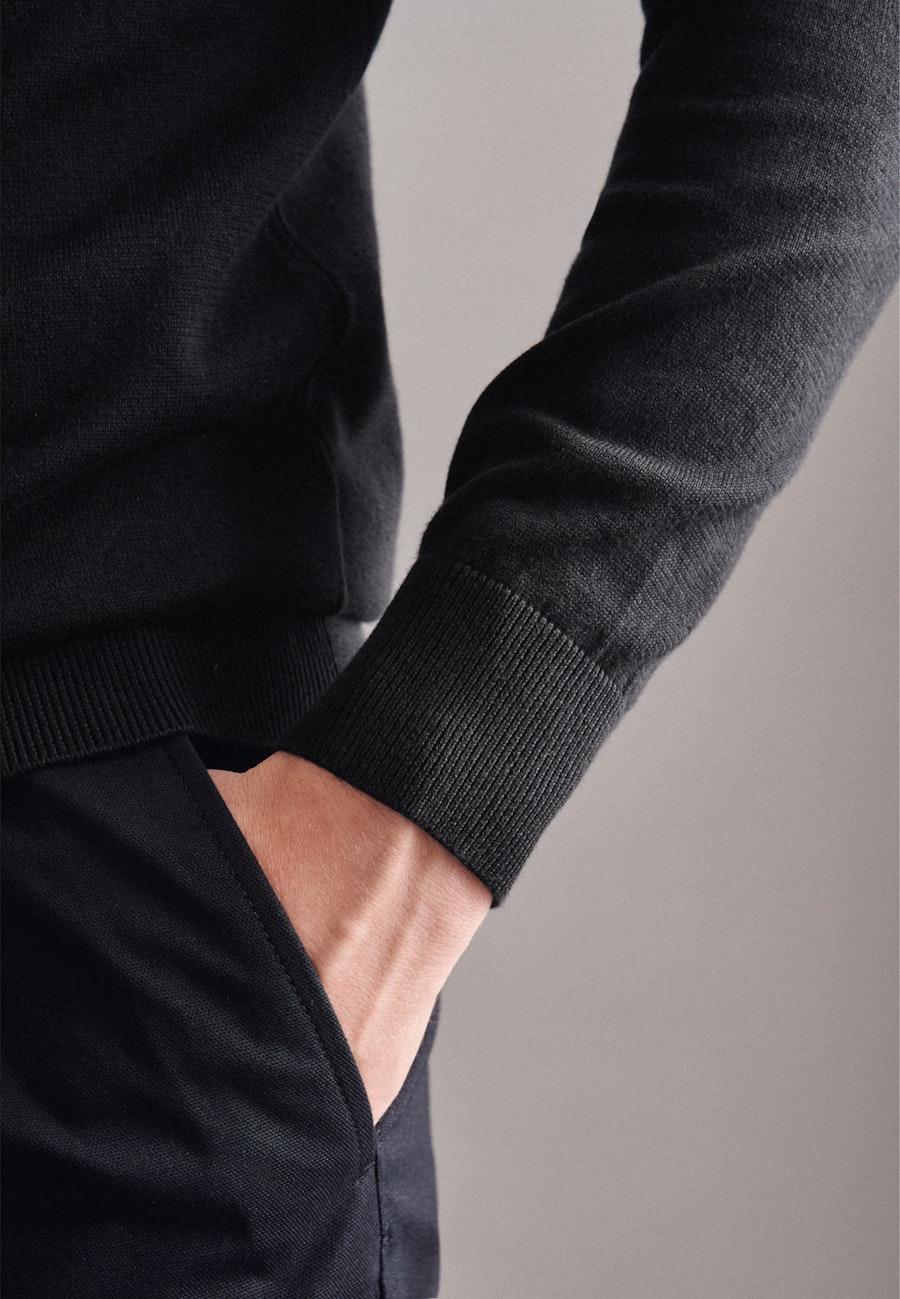 V-Neck Pullover in Schwarz |  Seidensticker Onlineshop
