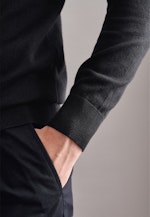 V-Neck Pullover Regular in Schwarz |  Seidensticker Onlineshop